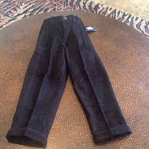 Class Club black corduroy cuff bottom 👖 pants!
